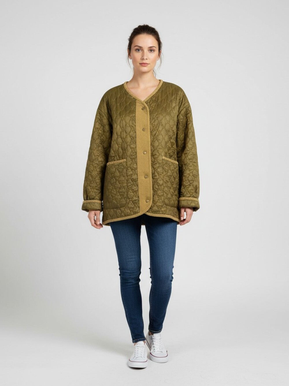 Bernardo Green Nylon Quilted Puffers Jacket | Women’s XL - Picture 9 of 9
